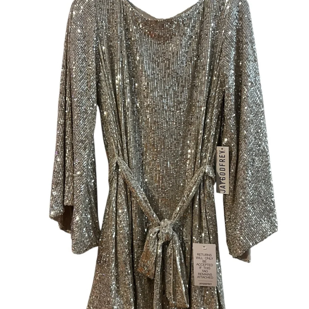 JAYGODFREY Maggie Sequin Mini Dress - Size 6- NWT - Smoke Free Home!